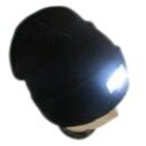 Ultra Bright 5 LED Black Winter Beanie Cap Warm Knit Hat‎ Unisex With Light